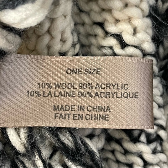 Look By M Fringe Poncho - Picture 5 of 5